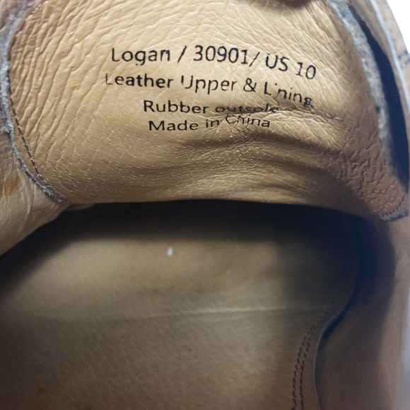 WARFIELD & GRANT Men's Tan Oxford Dress Shoe Leather Size US10 - Picture 6 of 11